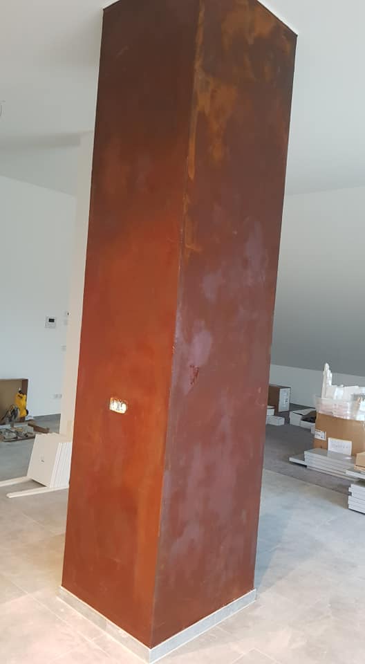 Effet Corten — finition rouille décorative